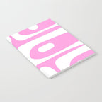 Pink Mid Century Modern Piquet Minimal Abstract Notebook Gallery Image 2