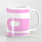 Pink Mid Century Modern Piquet Minimal Abstract Coffee Mug Gallery Image 1