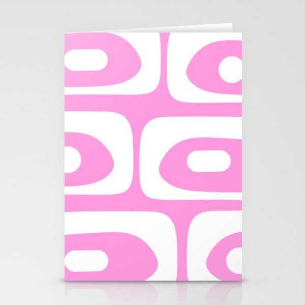 Pink Mid Century Modern Piquet Minimal Abstract Stationery Card Gallery Image 2
