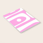 Pink Mid Century Modern Piquet Minimal Abstract Notebook Gallery Image 3