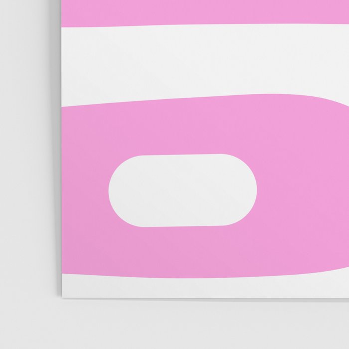 Pink Mid Century Modern Piquet Minimal Abstract Poster Gallery Image 3