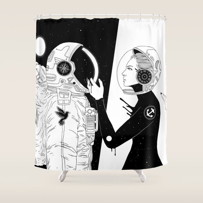 I Found a Space for Us Shower Curtain Gallery Image 1
