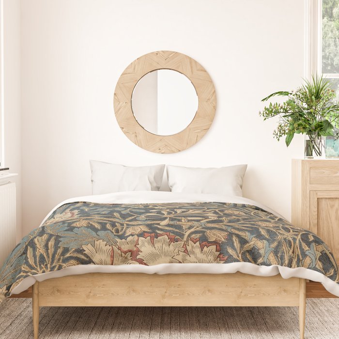 William Morris Honeysuckle Floral Duvet Cover Gallery Image 3