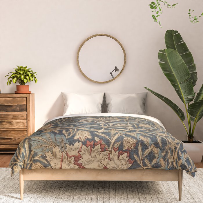 William Morris Honeysuckle Floral Comforter Gallery Image 3