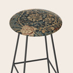William Morris Honeysuckle Floral Stool Gallery Image 2