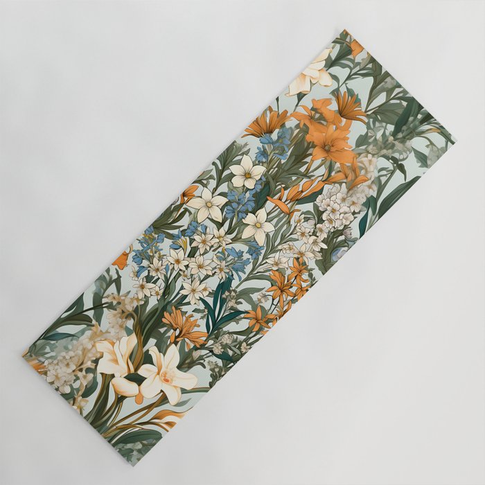 Countryside Bloom Floral Cottage Allure Yoga Mat Gallery Image 1