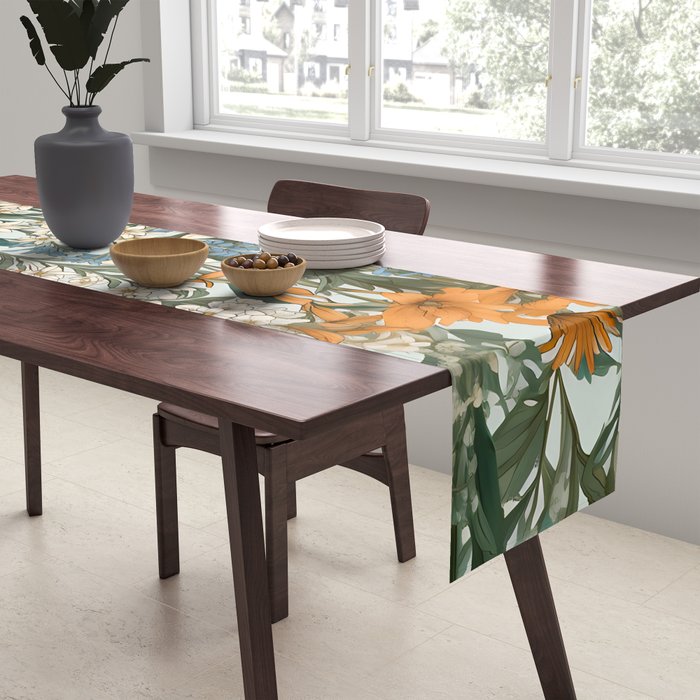 Countryside Bloom Floral Cottage Allure Table Runner Gallery Image 2