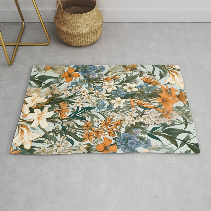 Countryside Bloom Floral Cottage Allure Rug Gallery Image 1