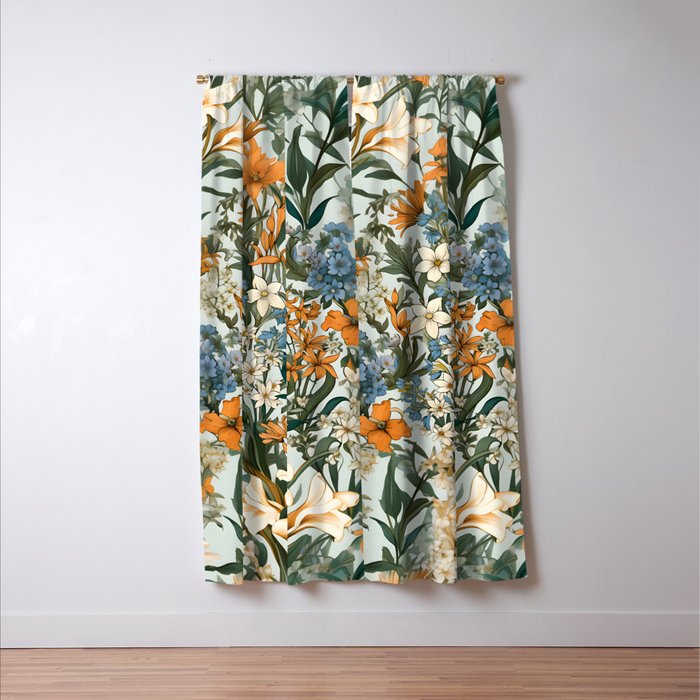 Countryside Bloom Floral Cottage Allure Window Curtain Gallery Image 3