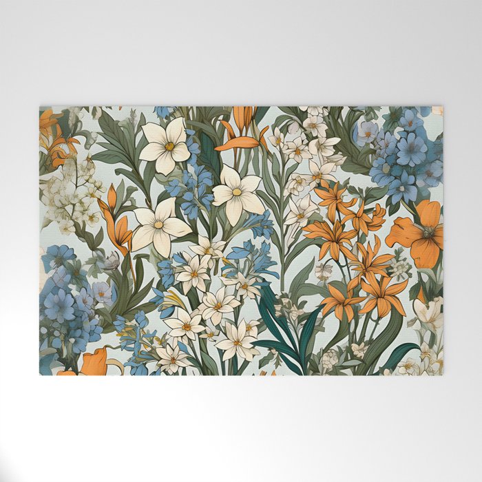 Countryside Bloom Floral Cottage Allure Welcome Mat Gallery Image 1