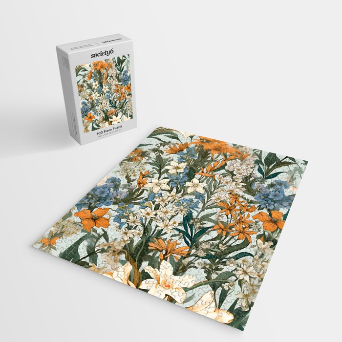 Countryside Bloom Floral Cottage Allure Jigsaw Puzzle Gallery Image 2