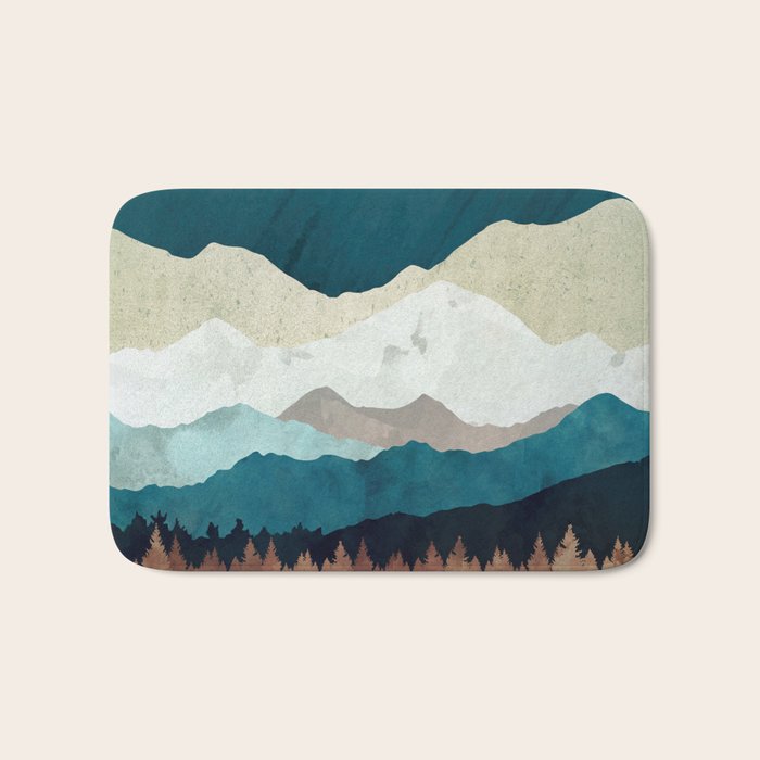 Fall Forest Night Bath Mat Gallery Image 1