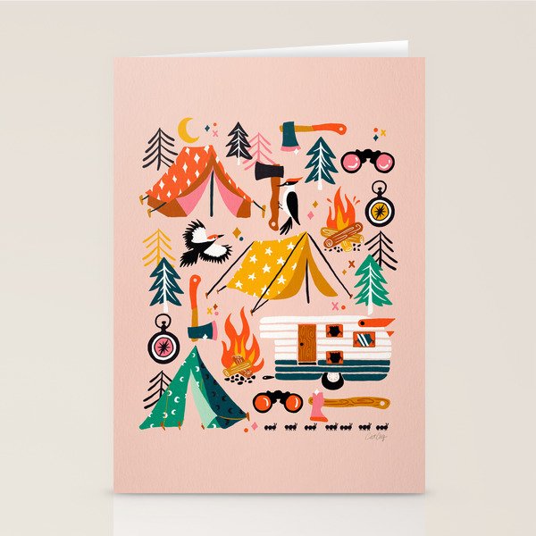 Camping Kit - Blush Palette Stationery Card Gallery Image 2