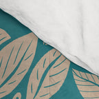 Moth Floral | Teal Comforter Gallery Image 4