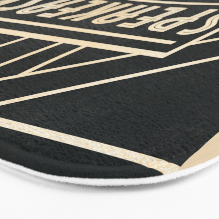 Art Deco Speakeasy Bar Sign Bath Mat Gallery Image 3