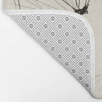 Minimal Butterfly Sketch Bath Mat Gallery Image 2