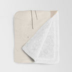 Minimal Butterfly Sketch Throw Blanket Gallery Image 3