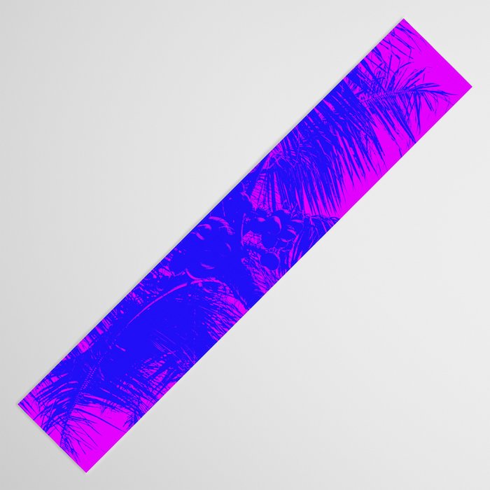 Palm Tree Pink Purple Summer Beach Table Runner Gallery Image 3