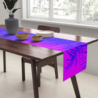 Palm Tree Pink Purple Summer Beach Table Runner Gallery Image 2