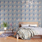 Purrcelin Cat Butt - Delft Porcelain Kitty Wallpaper Gallery Image 3