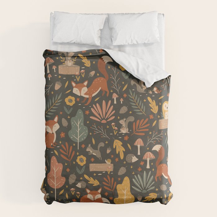 Woodland Critters Duvet Cover Gallery Image 1