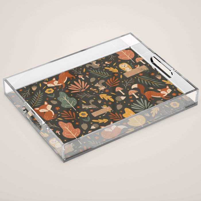 Woodland Critters Acrylic Tray Gallery Image 1