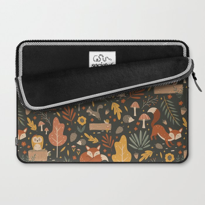 Woodland Critters Laptop Sleeve Gallery Image 2