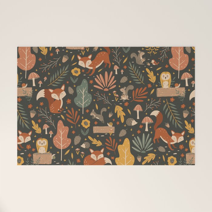 Woodland Critters Welcome Mat Gallery Image 1