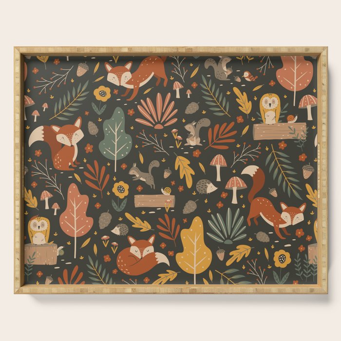 Woodland Critters Serving Tray Gallery Image 1