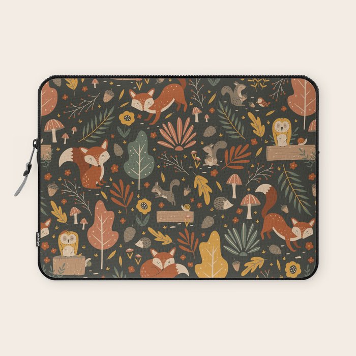 Woodland Critters Laptop Sleeve Gallery Image 1