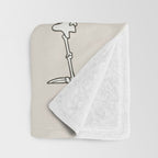 Skeleton Yoga Throw Blanket Gallery Image 3