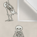 Skeleton Yoga Wall Tapestry Gallery Image 3