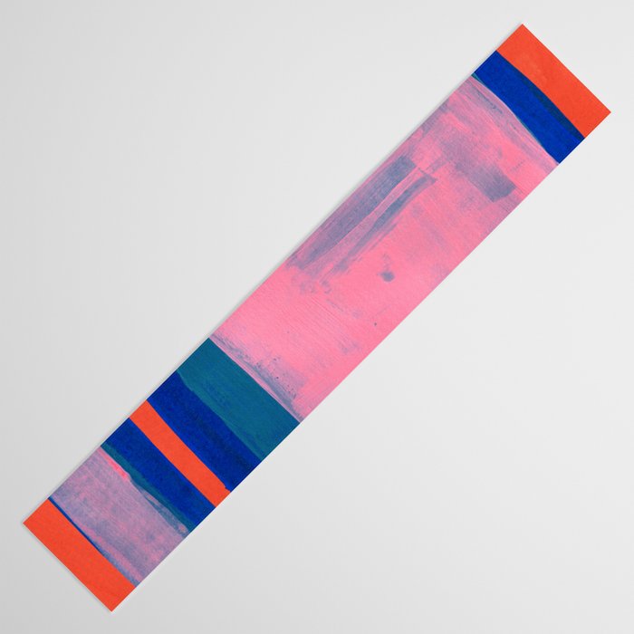 Double Blue Pink Colourfield  Table Runner Gallery Image 3
