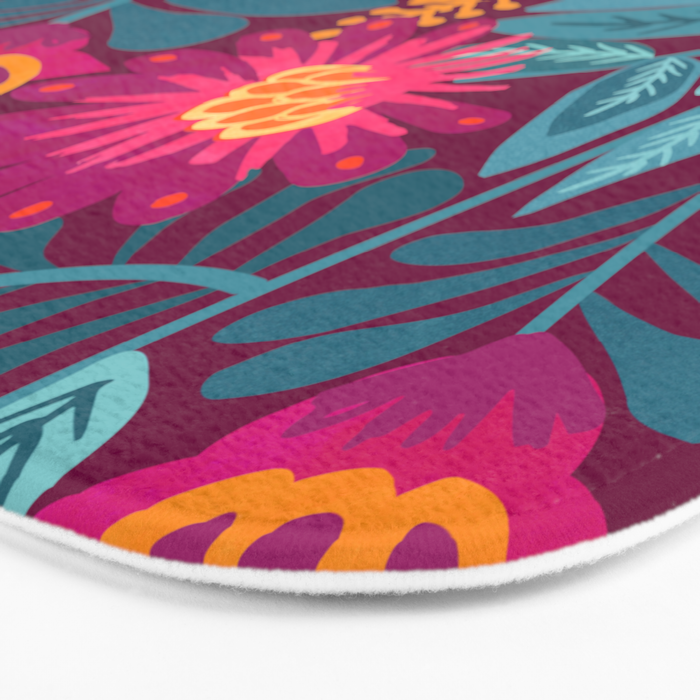 Fiesta Garden Illustration Bath Mat Gallery Image 3
