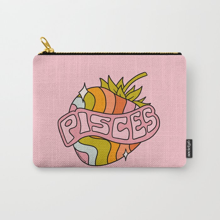 Pisces Strawberry Carry All Pouch Gallery Image 1
