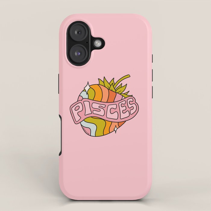 Pisces Strawberry iPhone Case Gallery Image 1