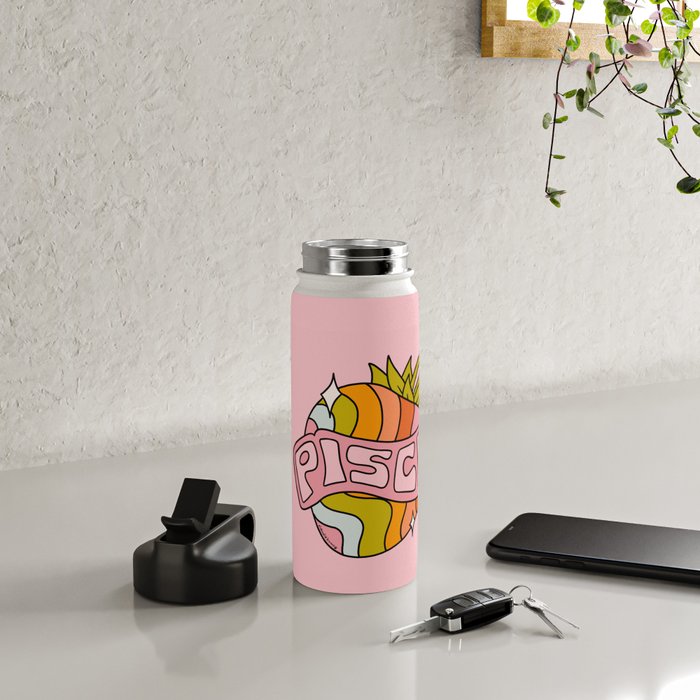 Pisces Strawberry Water Bottle Gallery Image 4
