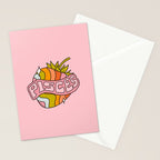 Pisces Strawberry Stationery Card Gallery Image 2