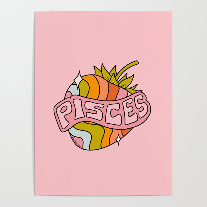 Pisces Strawberry Poster Gallery Image 4