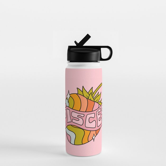 Pisces Strawberry Water Bottle Gallery Image 1