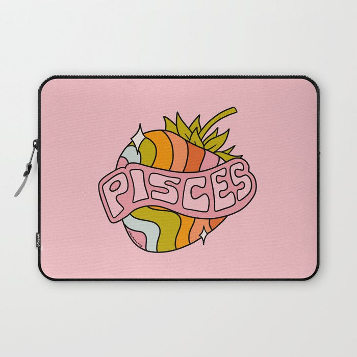 Pisces Strawberry Laptop Sleeve Gallery Image 1