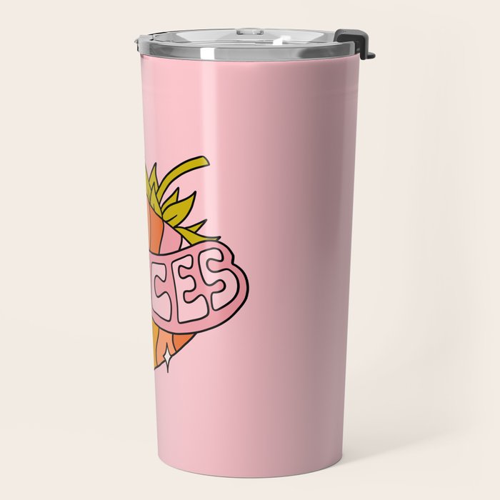 Pisces Strawberry Travel Mug Gallery Image 2