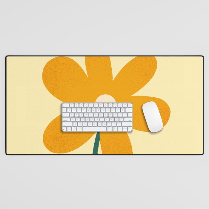 Giant yellow flower Desk Mat Gallery Image 1