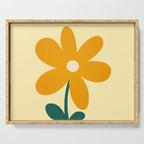 Giant yellow flower Serving Tray Gallery Image 1