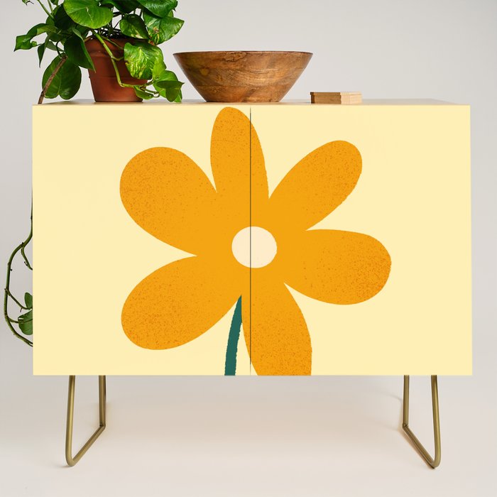 Giant yellow flower Credenza Gallery Image 1