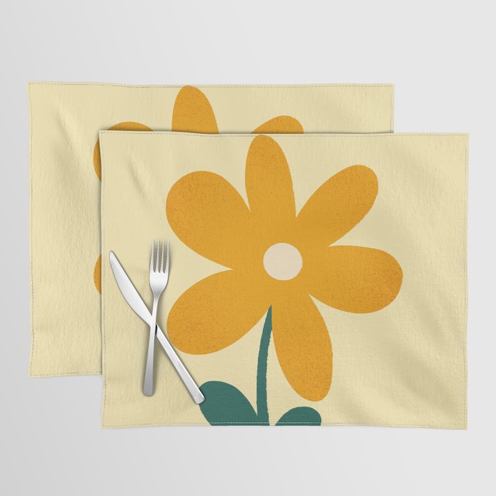 Giant yellow flower Placemat Gallery Image 1