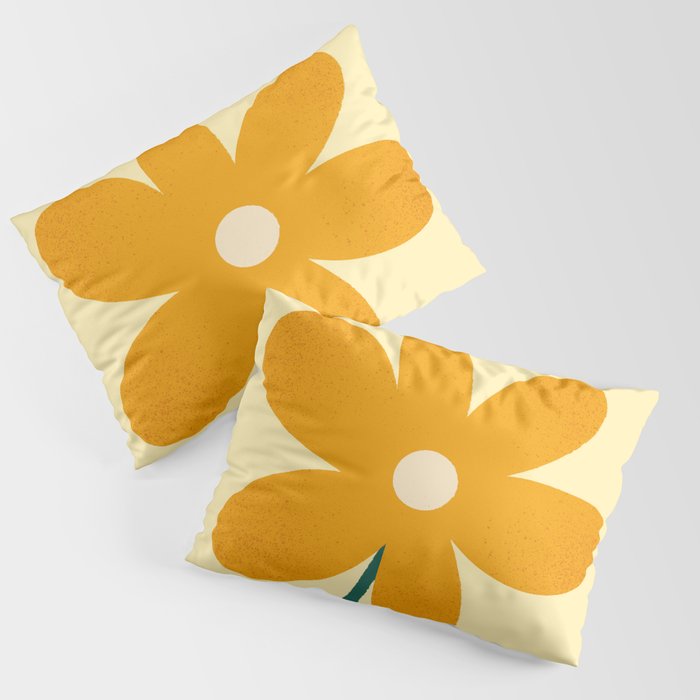 Giant yellow flower Pillow Sham Gallery Image 3