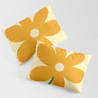 Giant yellow flower Pillow Sham Gallery Image 3