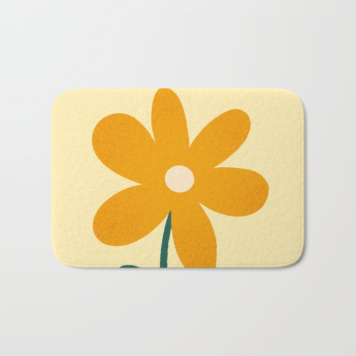 Giant yellow flower Bath Mat Gallery Image 1
