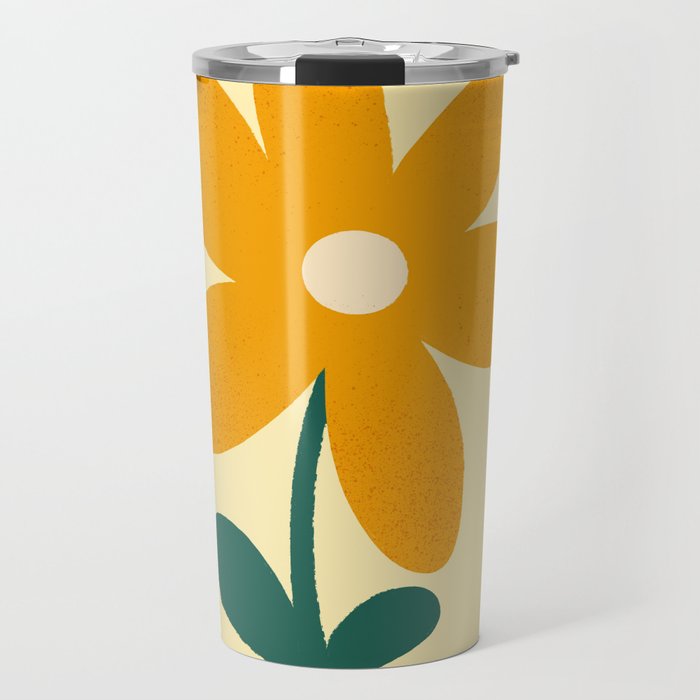 Giant yellow flower Travel Mug Gallery Image 1